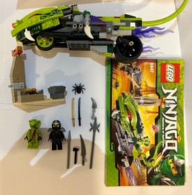 (LEGO 9447) /NINJAGO LASHA&rsquo;S BITE CYCLE\ |USED| + |MANUAL| + |BOX|