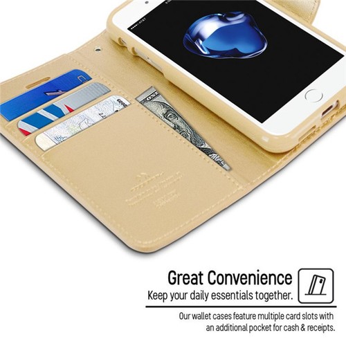 iPhone 7 / 8 Genuine Mercury Goospery SONATA Diary Stand Wallet Case Cover + SP - Picture 30 of 48