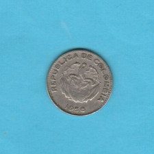 1956 Columbia 10 Centavos World Coin km212.2 ~ Nice Coin See Scans