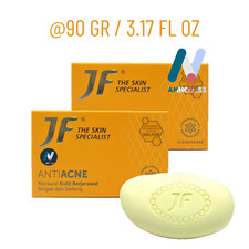 JF Anti Acne Sulfur Bar Soap Salicylic Pores Anti-Inflammatory Soft Moist 2X90gr