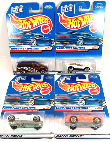 Hot Wheels 1998 First Editions Lot Of Four Cars