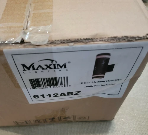 Maxim Lighting 6112ABZ Lightray-Two Light Wall Sconce in Modern style. - Picture 1 of 5