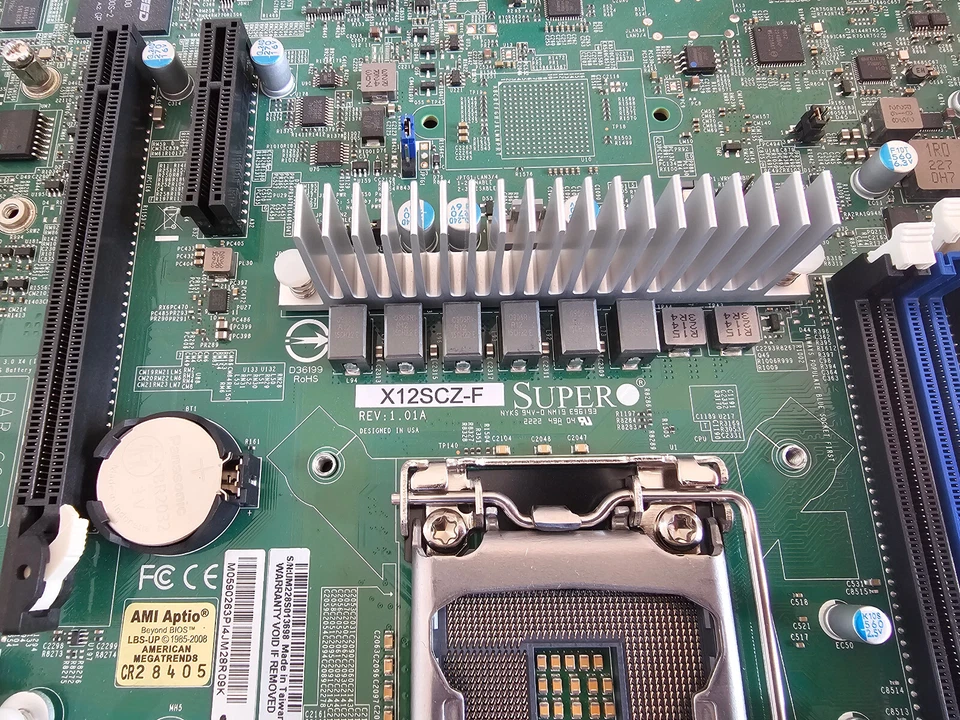 Supermicro X12SCZ-F Motherboard - micro ATX HD Audio +Netzteil +CPU Kühler - Bild 4 von 4