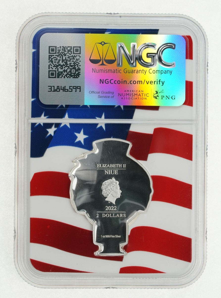 2022 Niue S$2 Chibi Mt Rushmore Abraham Lincoln NGC PF 70