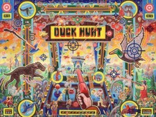 Original Painting Ian Young Arcade Game Duck Gun Hunt Rifle Target Trophy Rack