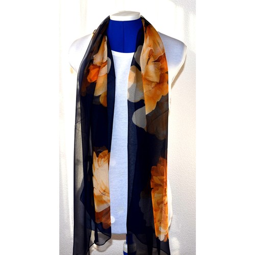 Sciarpa-Stola-Elegante-Intramontabile-Chiffon-Nuova - Foto 4 di 5