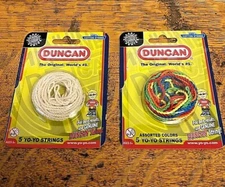 Yo Yo #1 Genuine Duncan String - 5 White & 5 in Colors -  New