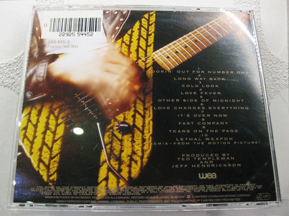 CD Honeymoon Suite - Racing After Midnight (WEA 1988) WEA 255445-2 / Heavy-Metal - Bild 4 von 4