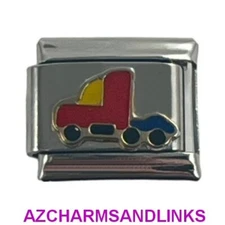 Semi-Truck Italian Charm Bracelet Link Compatible with all 9mm Charms #176