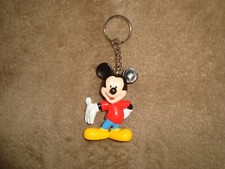 Disney Mickey Mouse Keychain PVC/ Pastic Figure Metal Chain