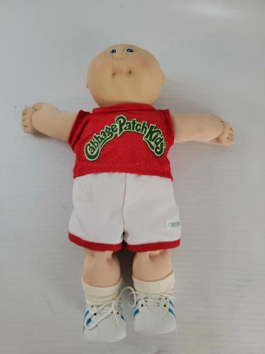 Vintage 1982 Cabbage Patch Kids Doll W/ Basketball Outfit Coleco 80's Retro Toy