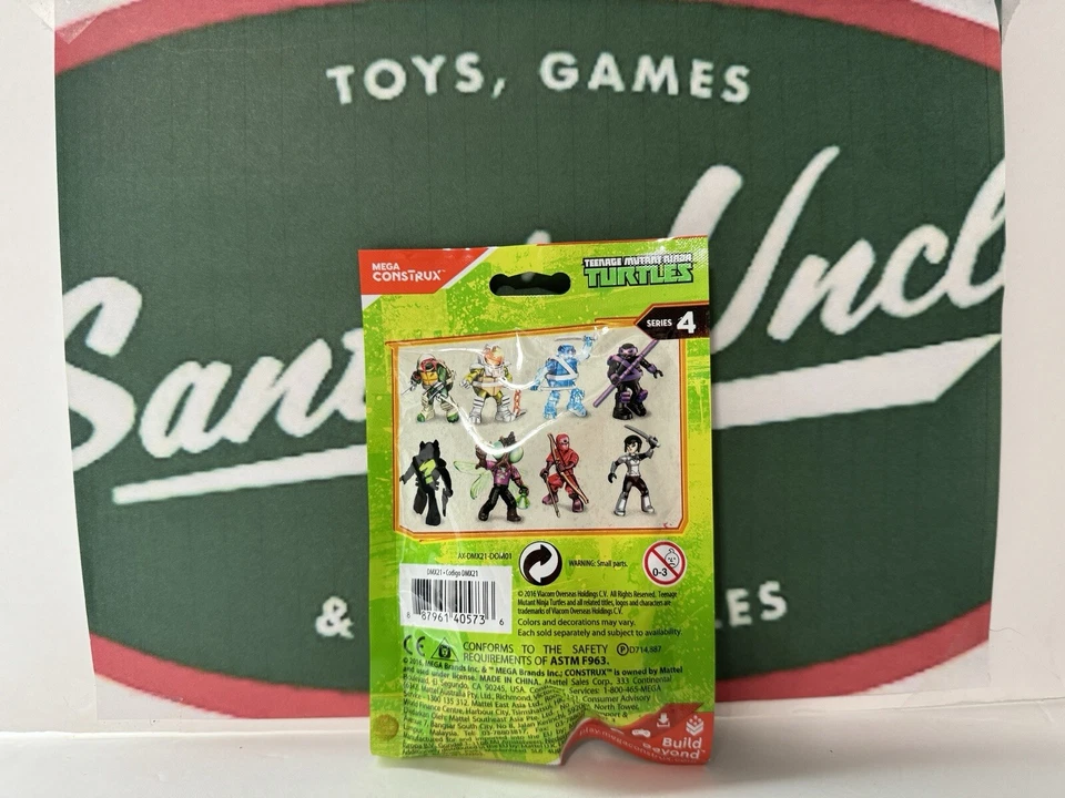Figura TMNT Mega Bloks Serie 4 Mega Construx Tortugas Nueva Precintada. F2C Foto 2 de 2