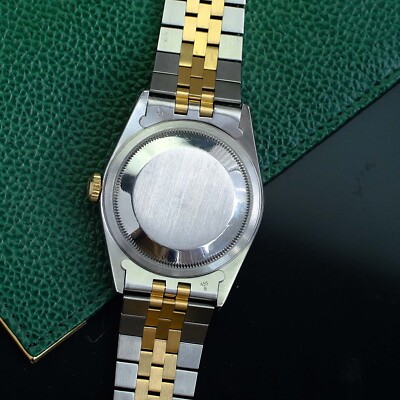 Rolex Datejust 16233 Two-Tone 18KY & Steel Champagne Index Watch