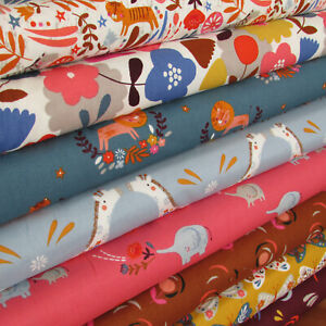 Dashwood Studios lluvia de otoño taupe Cuarto gordo 100/% Tela De Algodón perros