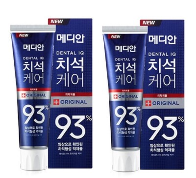 MEDIAN 93% Original Toothpaste Blue 2 pcs X 120 gm Made in Korea