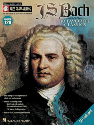 J.S. Bach Jazz Play Along Sheet Music Book and CD NEW 000843169