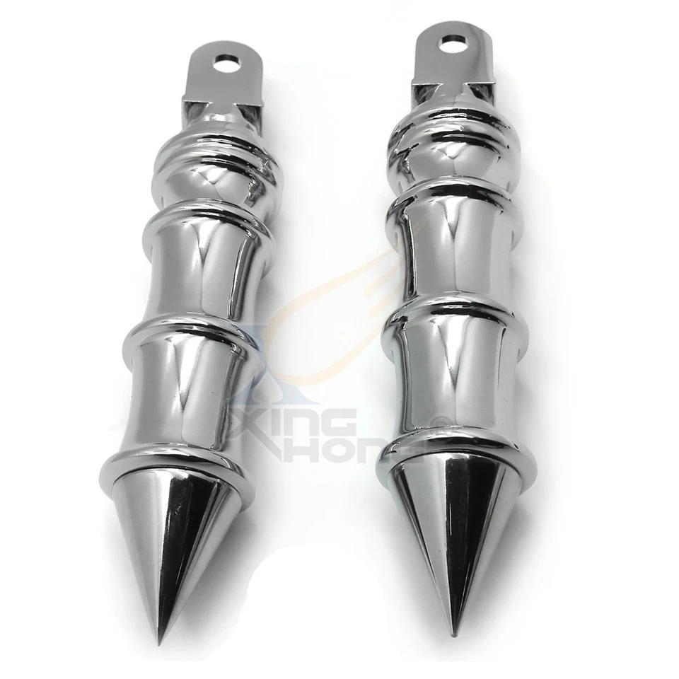 Для Honda Fury VT1300 Shadow Phantom Spirit cruiser Хромированный Шип Бамбуковая Подножка - Изображение 3 из 4