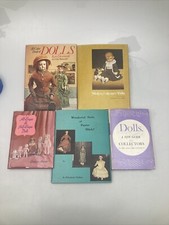 Lot Of 5 Vintage Collector  s Dolls Books/ Guides w/ Illustrations  Photographs