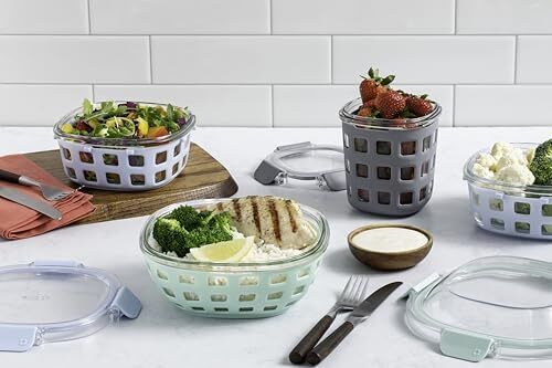 DuraGlass Food Storage Glass Lunch Bowl - Meal Prep Container with Silicone S... - Picture 8 of 9