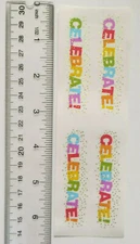 Mrs Grossman CELEBRATE, REFLECTIONS - 1 Strip of Celebrate Party Stickers
