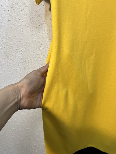 New York &company Yellow Short-Sleeve Neck Trim Pockets Sheath Loose Dress XL - Picture 7 of 11