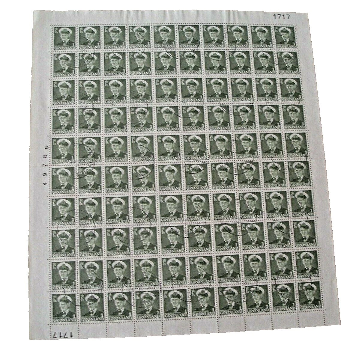 Used Full Sheet Greenlandic Stamps