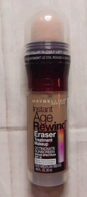 Maybelline Instant Age Rewind Eraser Treat. Makeup .68oz. New; 300 Med. Beige