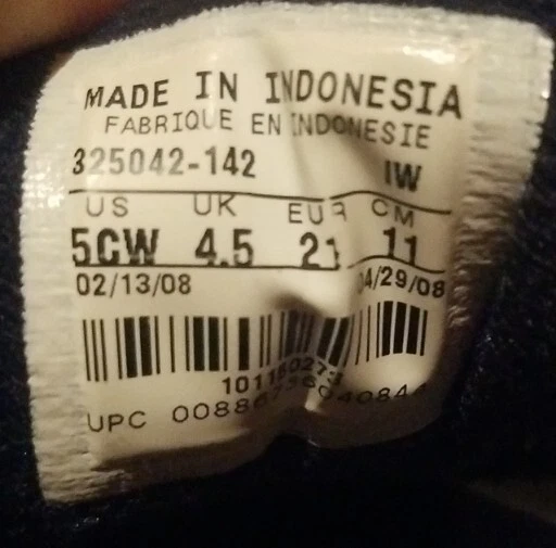 Nike Pico III TDV белый темно-синий кожаные туфли кроссовки ребенка ясельного возраста мальчика размер 5CW VTG - Изображение 2 из 4