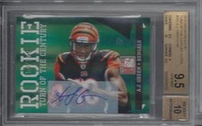 A.J. GREEN 2011 DONRUSS ELITE TURN OF THE CENTURY AUTO RC /199 BGS 9.5 w 10 AUTO