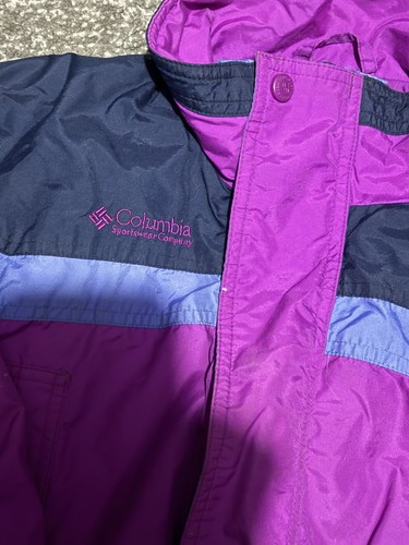 Size 4/5 Kids Columbia Sportswear Bugaboo Coat Purple And Blue - Picture 2 of 7