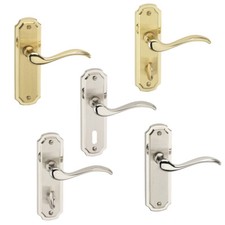 4x 6x Urfic Constance Metal Lever Latch Door Handles Set Rose Internal, External