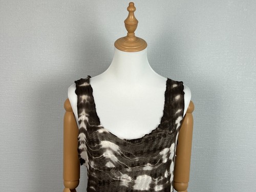All Saints Spiltafields Brown Sleeveless A-Line Summer Short Dress Size 12 - Picture 2 of 18