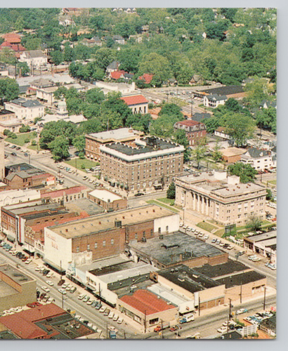 Aerial View of Downtown Athens GA Georgia Postcard Home of University of Georgia - Picture 4 of 4