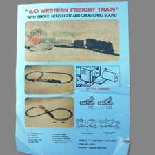 B/O Western Freight Train With Smoke Head Light & Chug Chug Sound