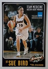 SUE BIRD 2005 SEATTLE STORM VIRGINIA MASON TEAM MEDICINE 3x4.5 inch JUMBO CARD