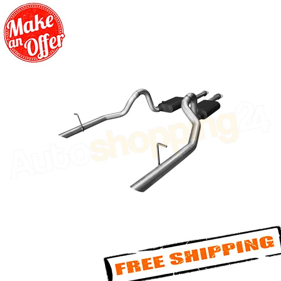 Flowmaster 17112 American Thunder Exhaust System for 1994-1997 Ford Mustang GT Foto 2 de 4