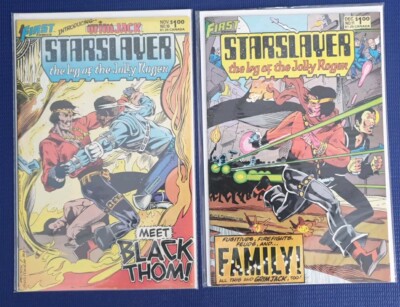 Starslayer 10 & 11 *Pacific First Comics, 1st Grimjack, 1983 UK Seller*