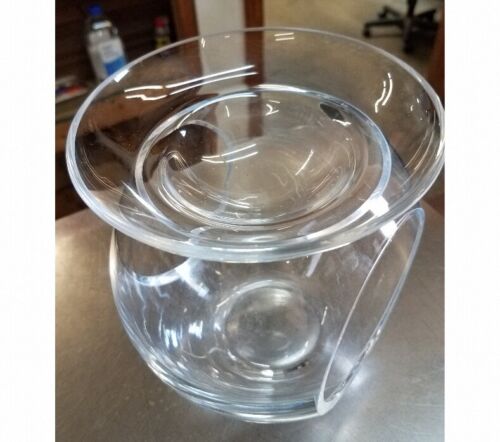 Clear Glass Aroma Oil Burner Tealight Candle Wax Melt Tart Warmer - Picture 5 of 5