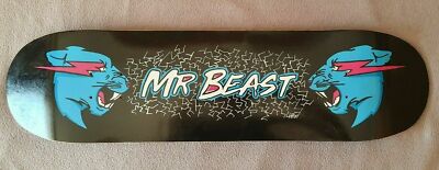 Handpainted ''MrBeast'' Logo Skateboard Deck (Handbemalt)
