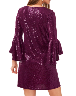knee length dresses for ladies All You Have Eggplant Purple Lace Dress – Shop the Mint main image 0