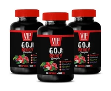 appetite control - GOJI BERRY 1440mg - anti inflammatory 3 Bottles 180 Caps