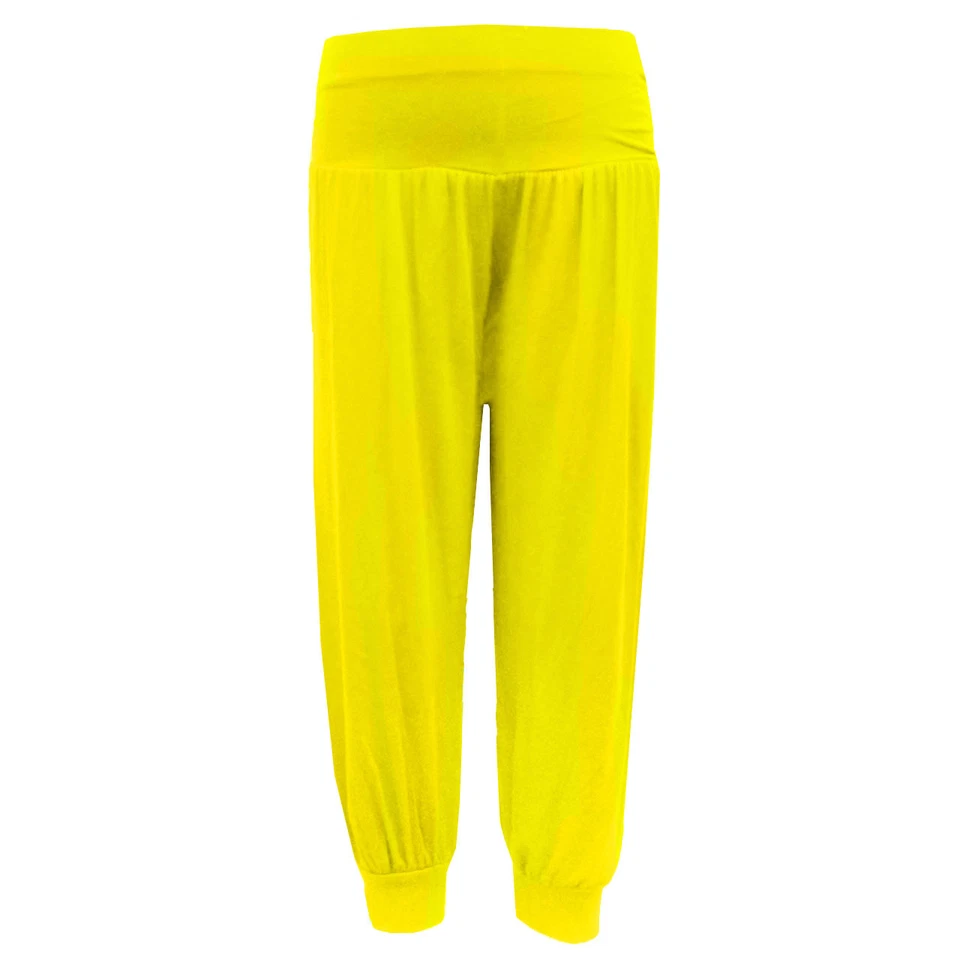 Niñas Niños Baile Largo Largo Larén Liso Harén Pantalones Legging Edad 2-13 Foto 2 de 3