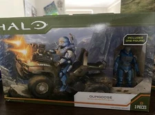 HALO Large Vehicle 4" Figure & Vehicle Gungoose and Spartan Celox