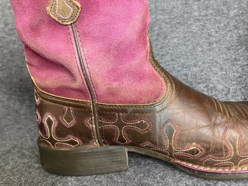 Stivali western Ariat Crossroads CROSS donna 5 ragazza rosa scamosciato punta quadrata MARCHI - Foto 17 di 23