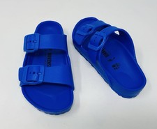 Birkenstock EVA Arizona Royal Blue Rubber Sandals Slide Childs Kids EU 28 US 10