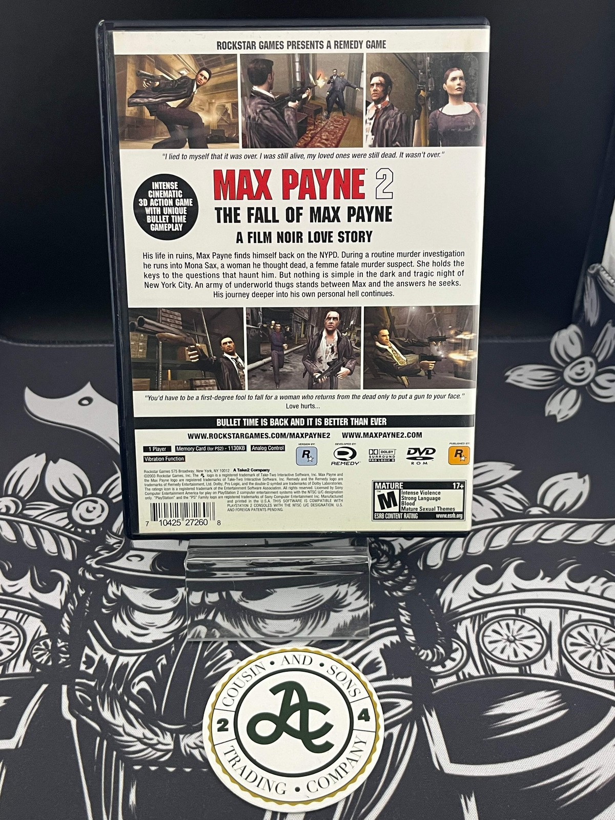 Max Payne 2: The Fall of Max Payne (PlayStation 2 PS2, 2003) CIB - Tested