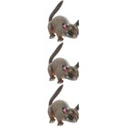 3pcs Petaurus Breviceps Home Decor Plastic Miniature Animal's Figurine Desktop
