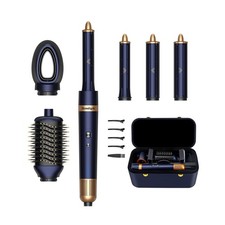 6-in-1 Hair Dryer Brush  Curling Iron Set, Hot Air Styler Hair Curler for Fa...
