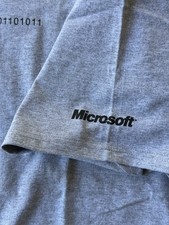 VTG Late 90s Early Y2K Microsoft Binary URL Code Geek Ad Promo Shirt Men’s XL