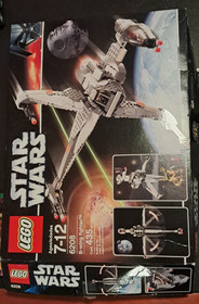lego star wars b-wing fighter set 6208 with box (missing 2 pieces)